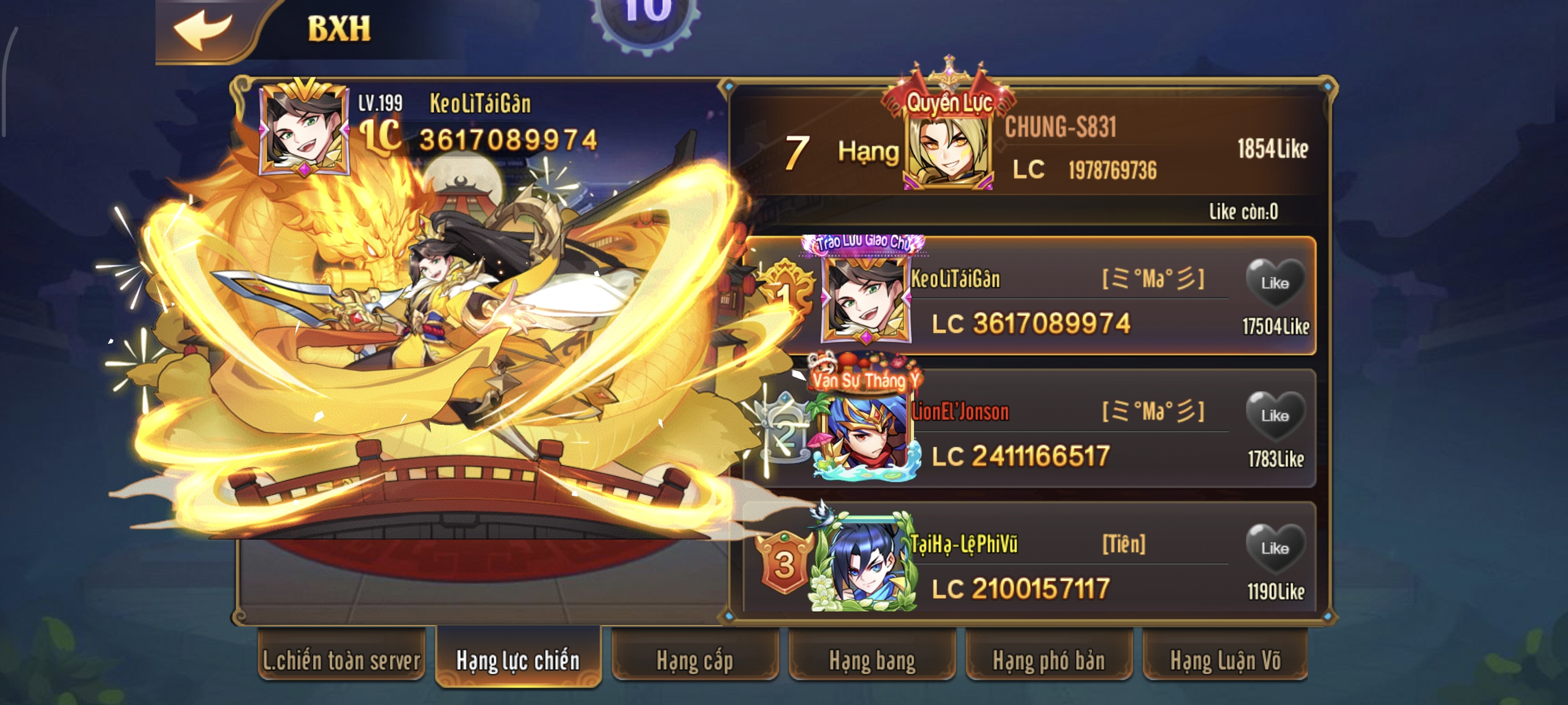 #05 OMG 3Q Acc Team Thục Tử Kim Triệu Vân 1Tỷ9 LC - ảnh 10