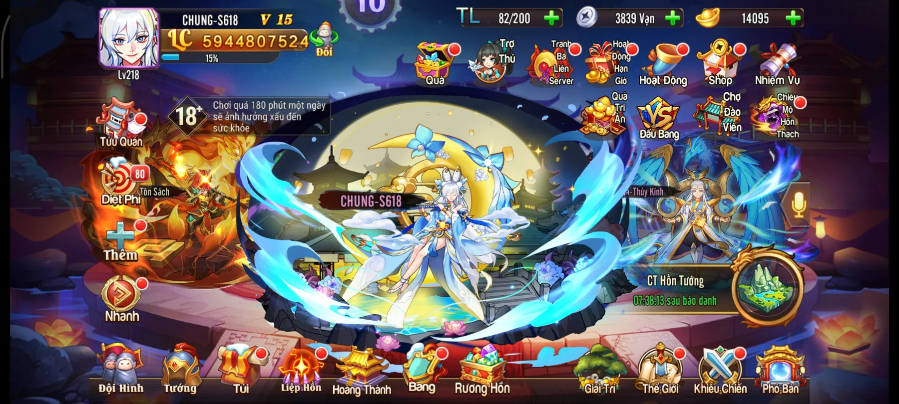 #017 Acc OMG 3Q Bàn Kim Tôn Sách 5Tỷ9 LC