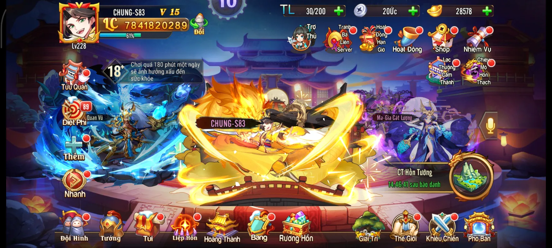 #028 Acc OMG 3Q Team Thục Bàn Kim Quan Vũ 7Tỷ8 LC