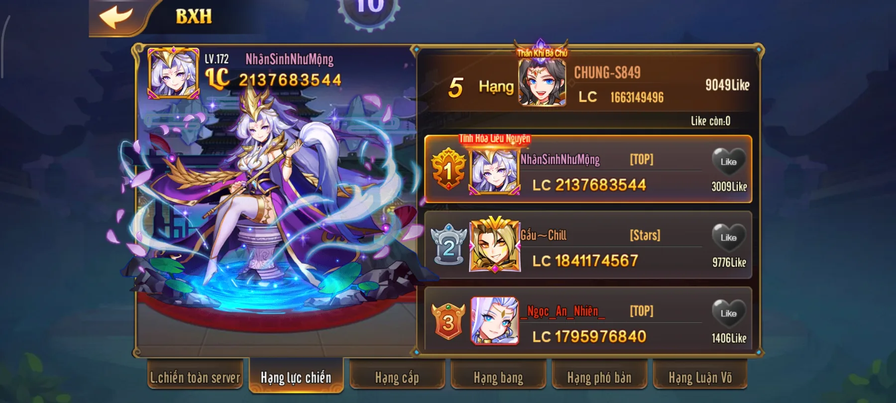 #033 Acc OMG 3Q Ám Kim Lữ Bố 1Tỷ6 LC - ảnh 5